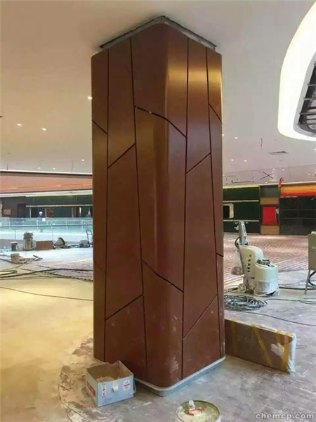 台北木纹包柱铝单板